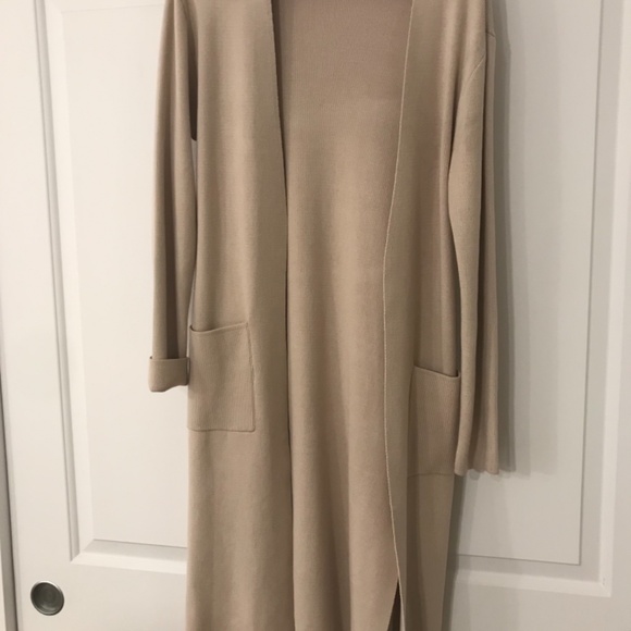 Long knit cardigan sweater - Picture 2 of 3